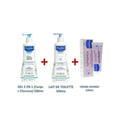 Pack Mustela Bébé 3en1 - Gel + Lait + Crème Change 🧴👶