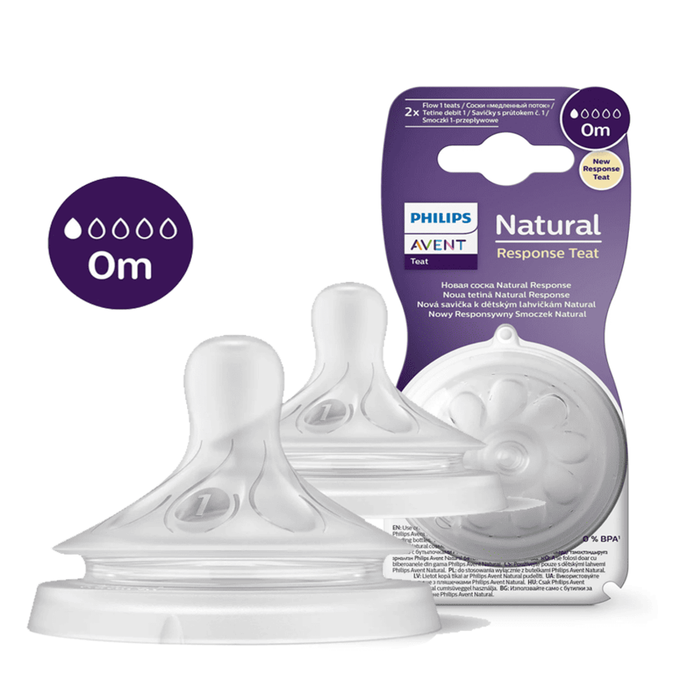 Tétines Philips Avent Natural Response x2 - Choisir Flow