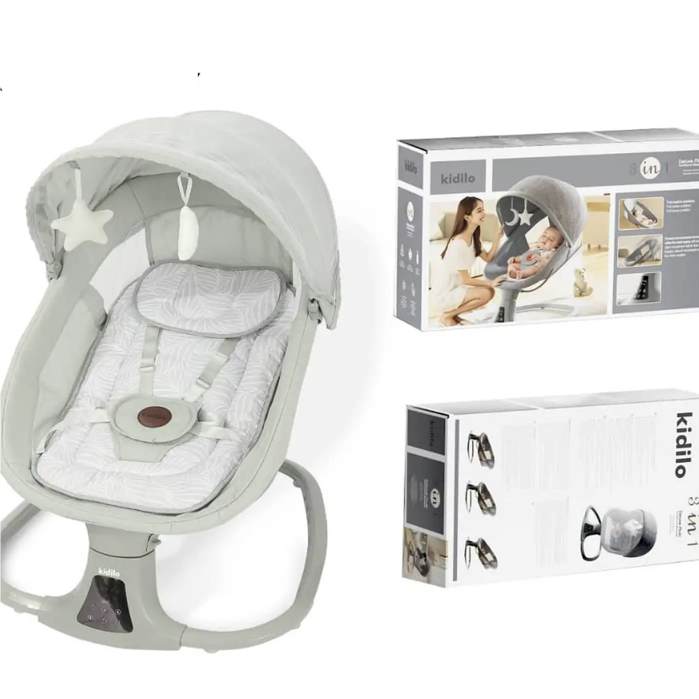 Transat Bébé Kidilo 3 en 1 - Balancelle Automatique