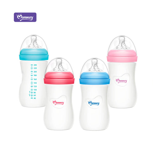 Biberon en Verre Anti-Colique Momeasy 240ml - Tétine Silicone 0m+