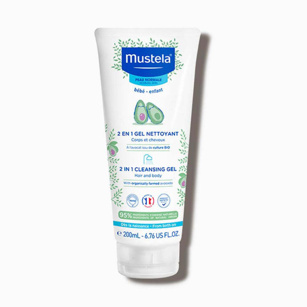 Mustela Gel Nettoyant 2en1 Bébé 200ml - Avocat Bio