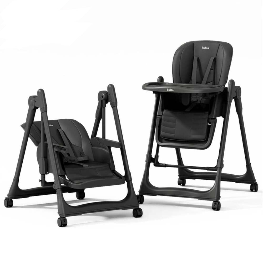 Chaise Haute + Balancelle Bébé Kidilo 2en1 Évolutive