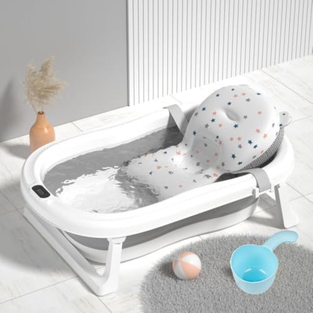 Baignoire Pliable avec Transat de Bain Intégré