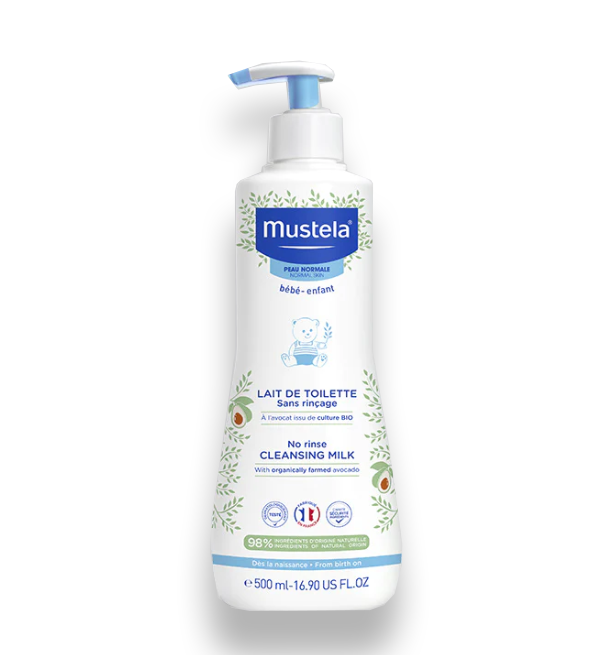 Pack Mustela Bébé 3en1 - Gel + Lait + Crème Change 🧴👶