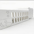 Lit Bébé Évolutif blanc+ rangement